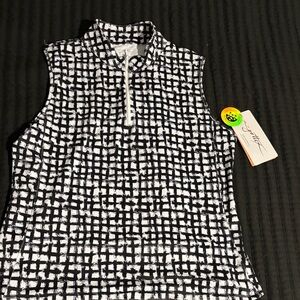 Stylish Black and White Women's Top